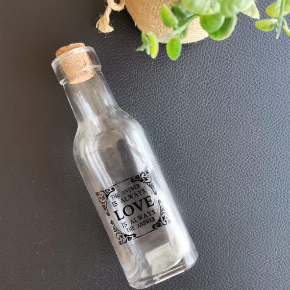 Evdiva Mantar Kapaklı Cam Lüx Mini Şişe 2 no - 3