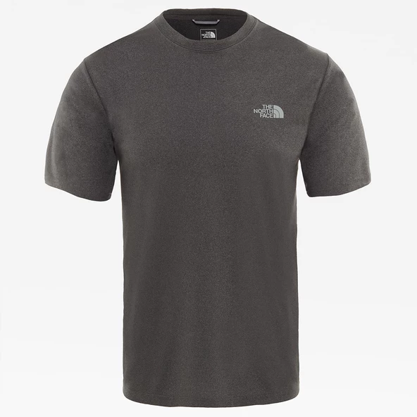 The North Face REAXION AMP CREW Erkek T-Shirt NF0A3RX3DYZ1 DARK GREY HTHR