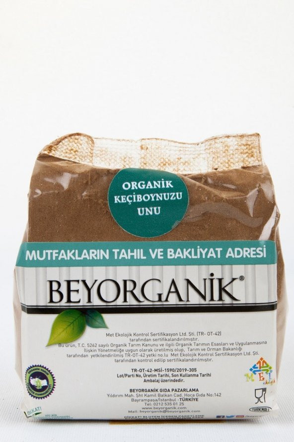 BEYORGANİK Organik Keçiboynuzu Unu (Jelatin Ambalaj)250gr