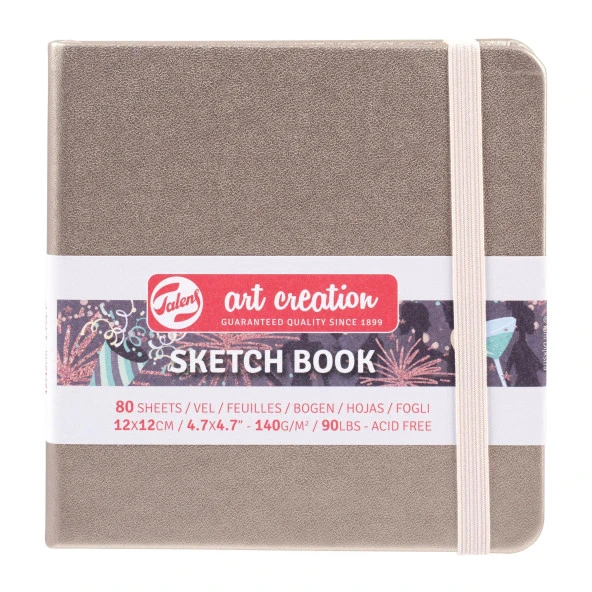ART CREATION ESKİZ DEFTERİ 140 GR 12 X 12 CM İNCİ PEMBE