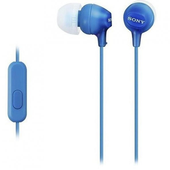 Sony MDR-EX15AP Mikrofonlu Kulak İçi Kulaklık MAVİ