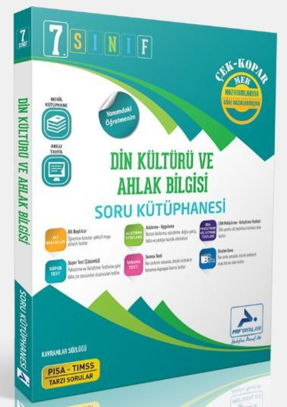 7. Sınıf Din Kültürü Soru Kütüphanesi - Paraf Yayınları