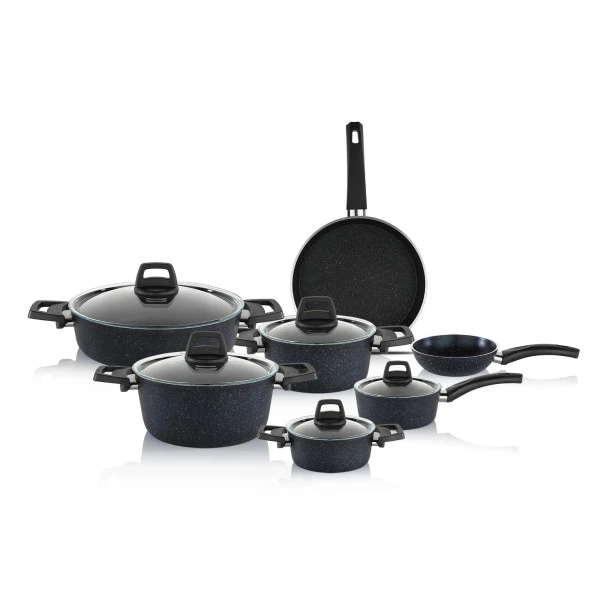 Schafer Dark Storm Tencere Seti 12 Parça-Siyah - 2