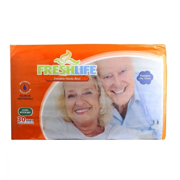 Fresh Life Belbantlı Hasta Bezi Islaklık Göstergeli XLarge 30 Adet