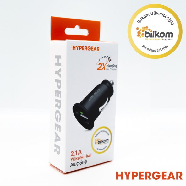 Hypergear 2.1A 2X Hızlı Araç Şarj Aleti Set İphone Uyumlu Lightning Kablo Siyah - 5