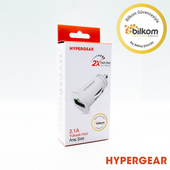 Hypergear 2.1A 2X Hızlı Araç Şarj Aleti Set Micro Kablo Beyaz - 5