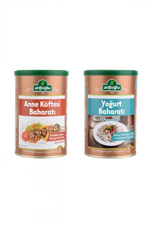 Arifoğlu Anne Köftesi Baharatı 150gr+Yoğurt Baharatı 130gr