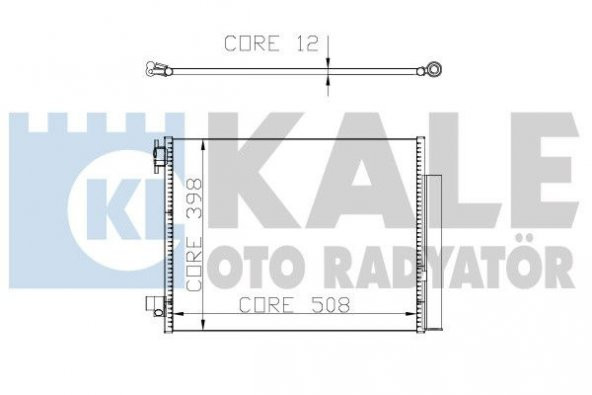 KALE 050ABC080-KLİMA RADYATÖRÜ KONDENSER CLIO IV-CAPTUR-LOGAN II-LODGY-SANDRO II 1.5DCI-0.9TCE-