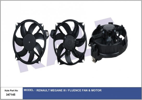 KALE 347145-FAN MOTORU MGN III-FLUENCE