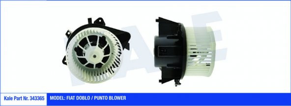 KALE 343365-KALORİFER MOTORU 12V FIAT DOBLO-PUNTO