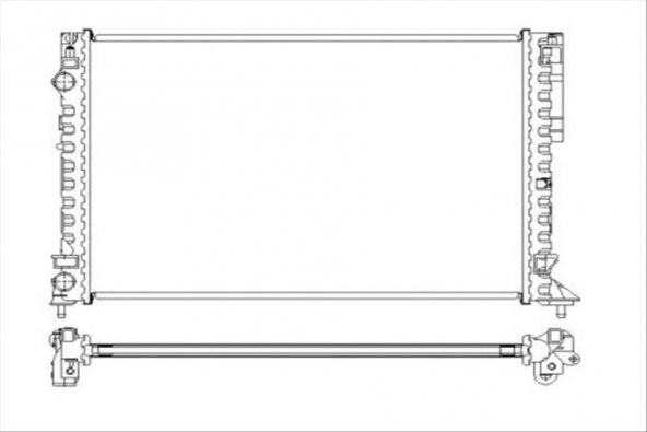 KALE 0550502AL-SU RADYATÖRÜ LGN 97-01 -ESPACE III 99-02 1.6-1.8-2.0-1.9D KLİMASIZ MEK 635x425x1