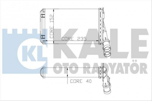 KALE 2081832AL-KALORİFER RADYATÖRÜ PARTNER-BERLINGO1.9D-2.0HDI 97-08