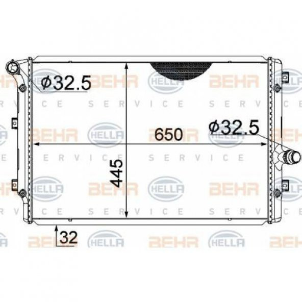 MAHLE CR1539001S-RADYATOR CADDY III-GOLF V-PASSAT-OCTAVIA-LEON-JETTA 1.6TDI-2.0TDI 05-