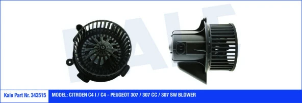 KALE KALORİFER MOTORU 12V CITROEN C4 I-C4-PEUGEOT 307-307 CC-307 SW OTOM.-KLİMALI