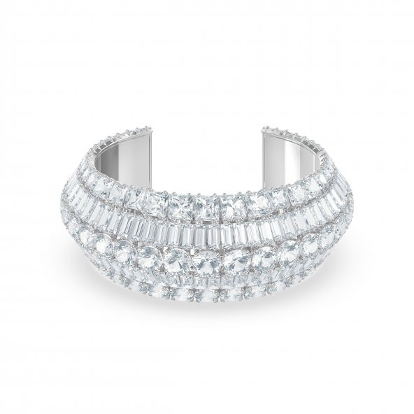 5598342 Swarovski Bilezik Hyperbola:Cuff L Rows Whıte/Rhs M