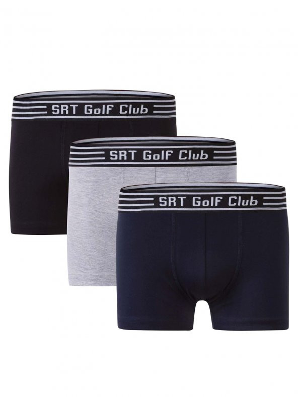 River World – Sir Raymond Tailor Golf Club Erkek Likralı Boxer 3’lü Set – Small Beden(Model6)