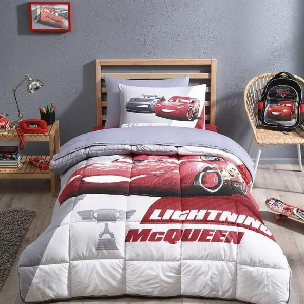 Özdilek Disney Cars Piston Cup Tek Kişilik Lisanslı Uyku Seti Kırmızı