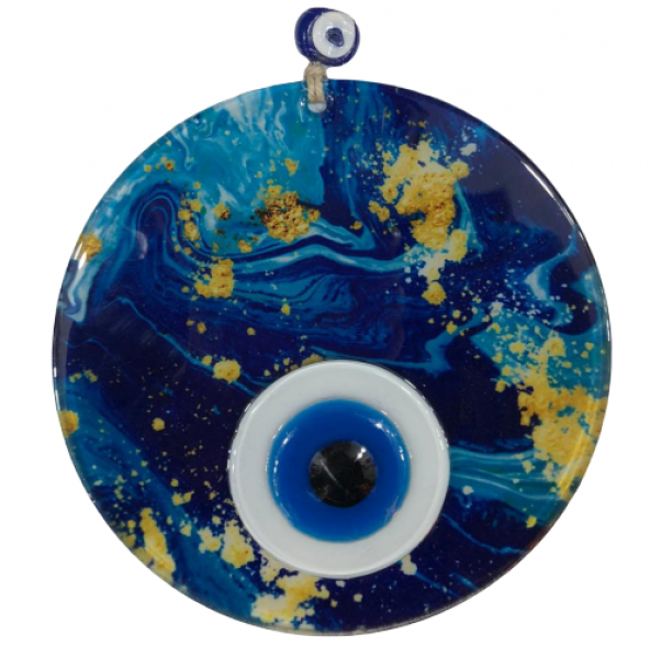 Kum Taneli Dalgalı Deniz Figürlü Nazar Boncuğu ürün görseli