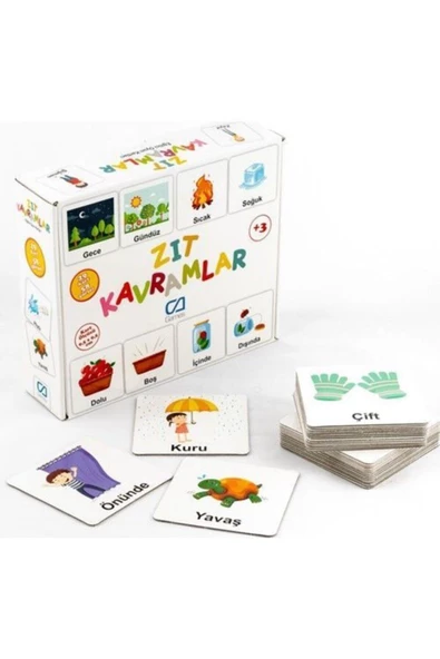 Ca Games Eğitici Zıt Kavramlar Eğitici Kartlar