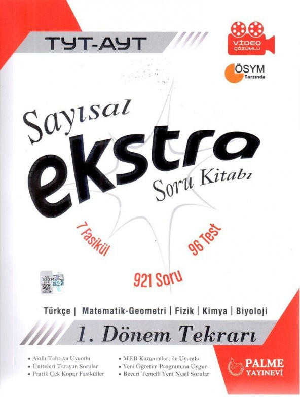 TYT AYT Sayısal Ekstra Soru Bankası Palme Yayınları - 1