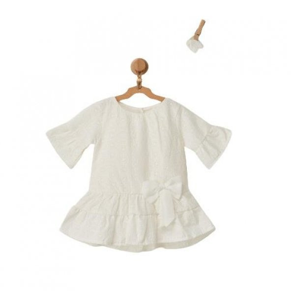 Andywawa AC22581 Stylısh Girl Bebek Elbise Set Ekru - 2