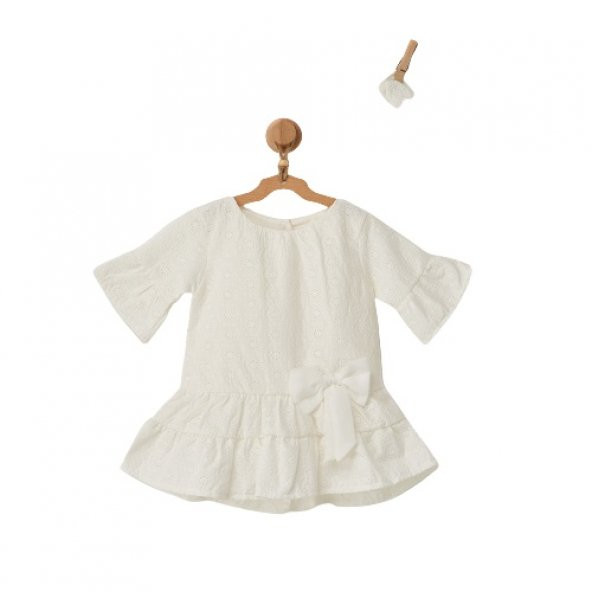 Andywawa AC22581 Stylısh Girl Bebek Elbise Set Ekru - 5