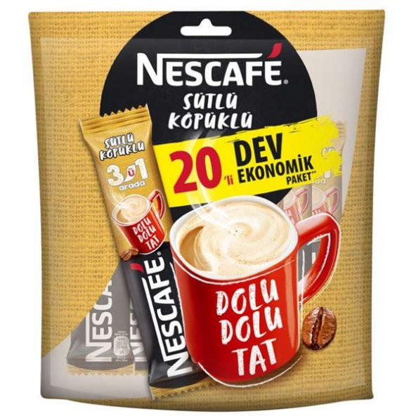 Nescafe 3Ü1 Arada 20 Li Paket