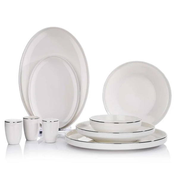 Schafer Adel Platin Yemek Takımı 56 Parça Platin01 ürün görseli 1