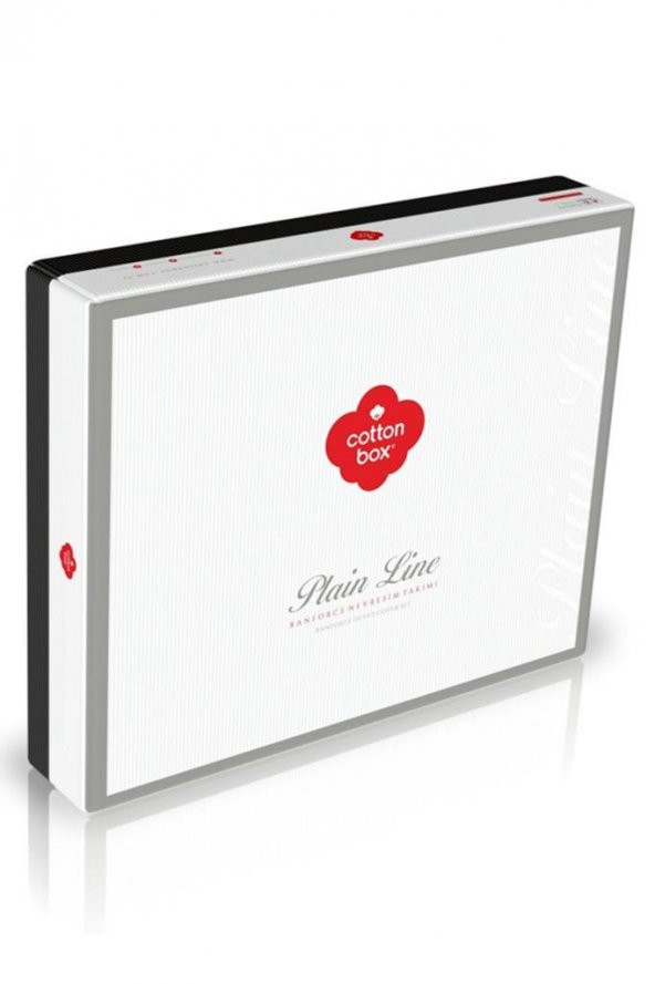 Cotton Box Plain Çift Kişilik Nevresim Takımı Bihter Siyah Gri - 3