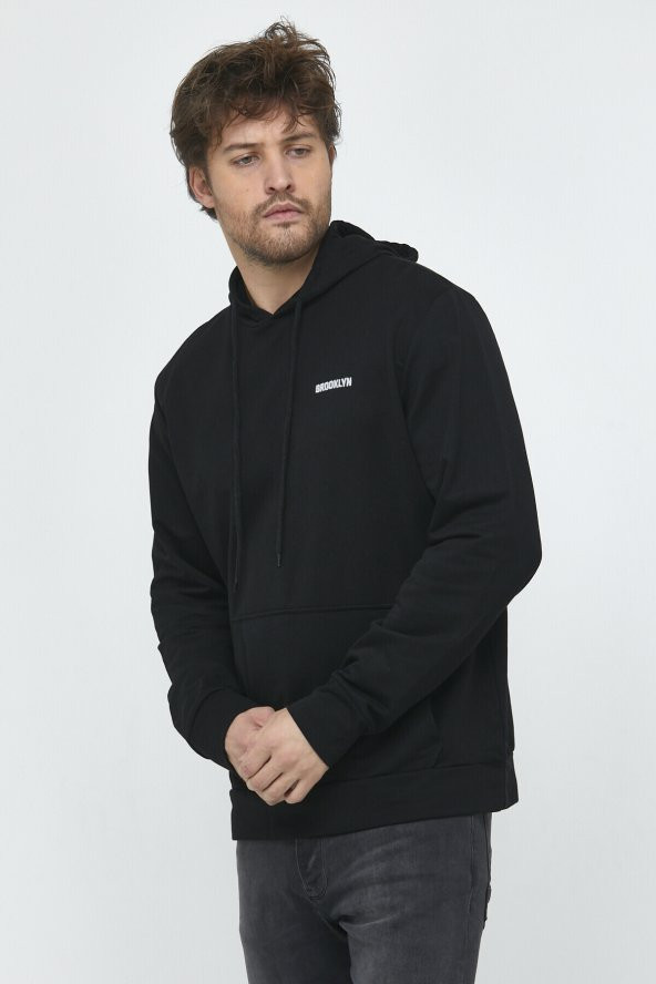 spr22sw61 Kapş.Kanguru Cepli Sweatshırt - 3