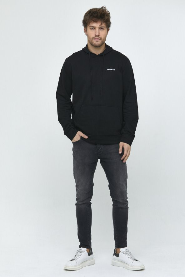 spr22sw61 Kapş.Kanguru Cepli Sweatshırt - 4