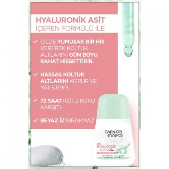 Garnier Mineral Hyaluronik Bakım Roll-On 50 Ml - Resim 2