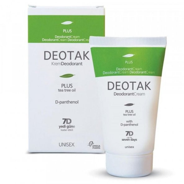 Deotak Plus Tea Tree Oil Krem Deodorant 35ml