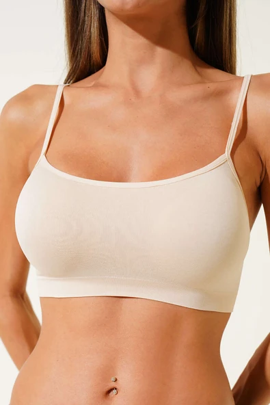 Ten İnce Askılı Seamless Büstiyer ürün görseli 1