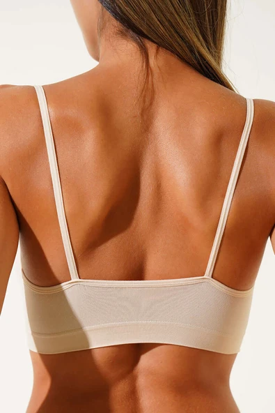 Ten İnce Askılı Seamless Büstiyer - Resim 3