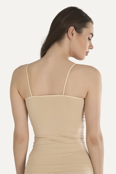 Ten Rengi İnce Askılı Seamless Atlet - 2