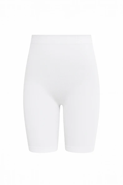Beyaz Basen Toparlayıcı Şort Korse - Resim 2