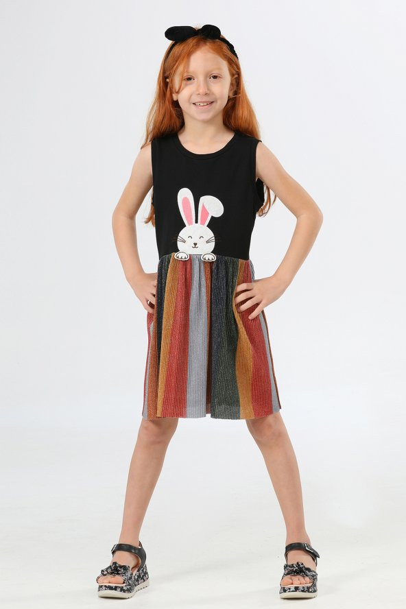 Bunny Shinny Kız Çocuk Elbise LP-22SUM-065