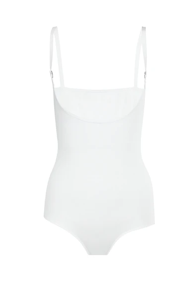 Beyaz Göğüs Altı Askılı Korse - Resim 3