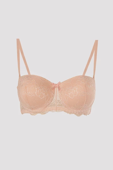 Somon Kaplı Dantelli Sütyen ürün görseli 1