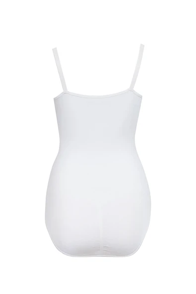 Beyaz Göğüs Altı Askılı Korse - Resim 4