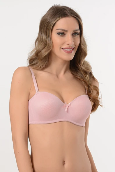 Pudra Desteksiz Straplez Sütyen - Resim 3