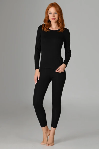 Siyah Termal Tayt - Resim 2