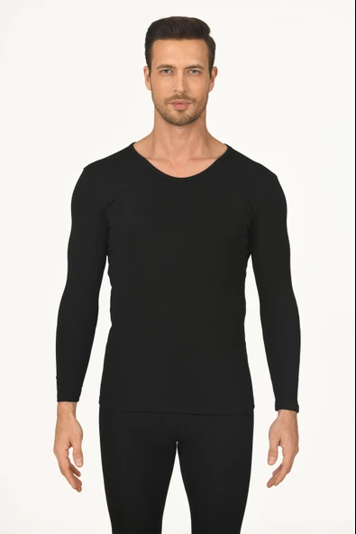 Siyah V Yaka Termal Body ürün görseli 1