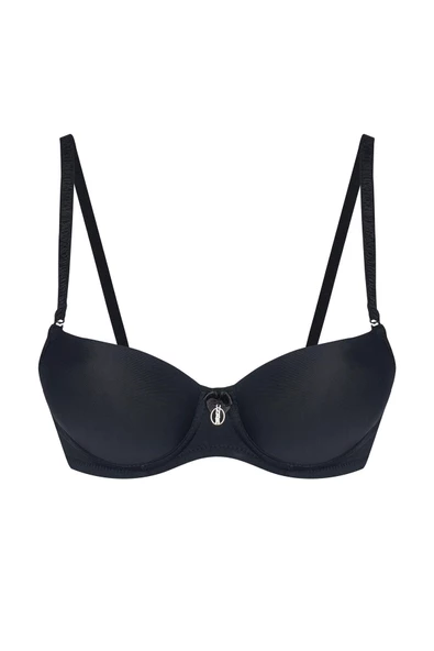 Siyah Hafif Destekli Sütyen ürün görseli 1