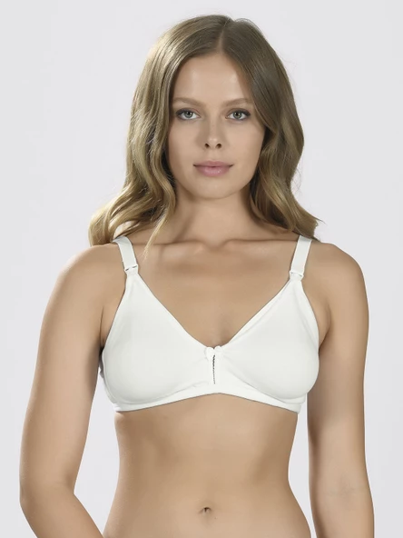 Ekru Dikişsiz Emzirme Sütyeni - 2