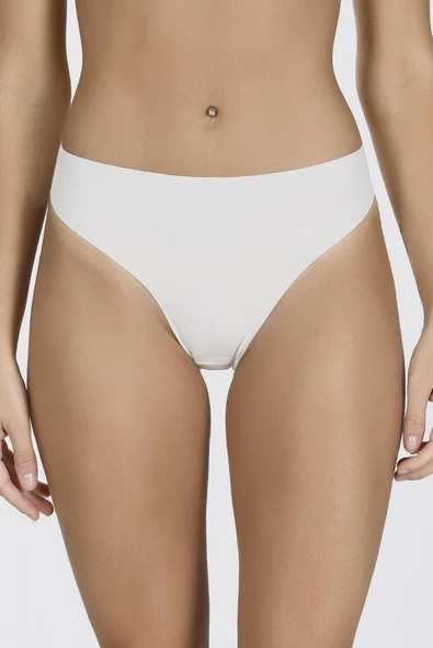 Ekru Görünmez  İz Yapmaz Şort Külot ürün görseli 1