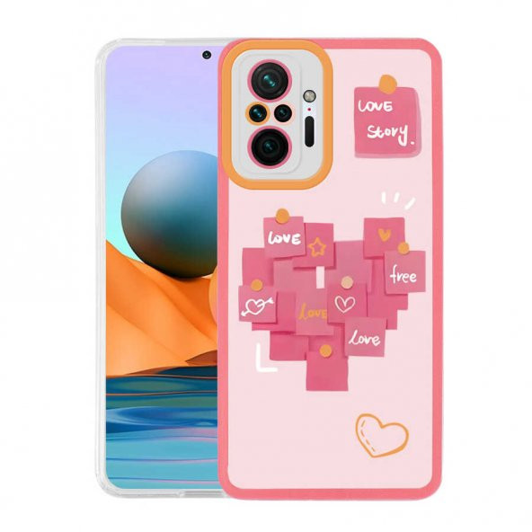Xiaomi Redmi Note 10 Pro Kılıf Zore M-Fit Desenli Kılıf - 2