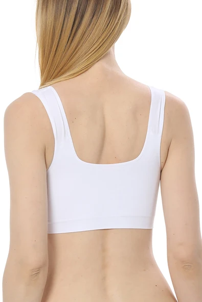 Beyaz Seamless Yarım Büstiyer - Resim 2