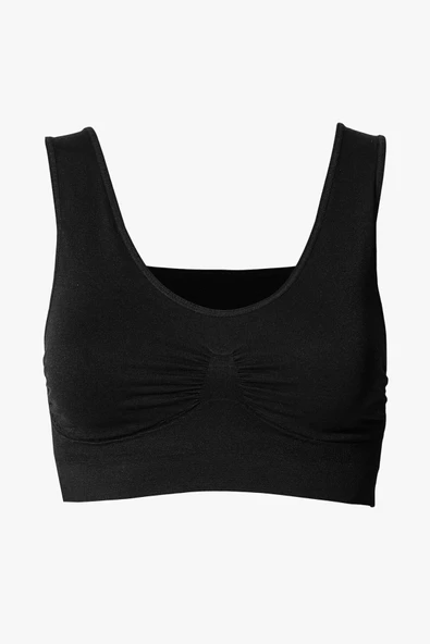 Siyah Seamless Yarım Büstiyer - Resim 3